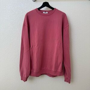 Topman Men's Rose Pink Oversized Crewneck Sweater